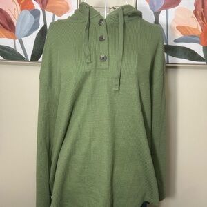 Time and Tru Green Hoodie Sweatshirt
